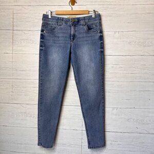 Democracy Jeans Womens Size 10 Light Wash Denim Cotton Blend Stretch Ankle